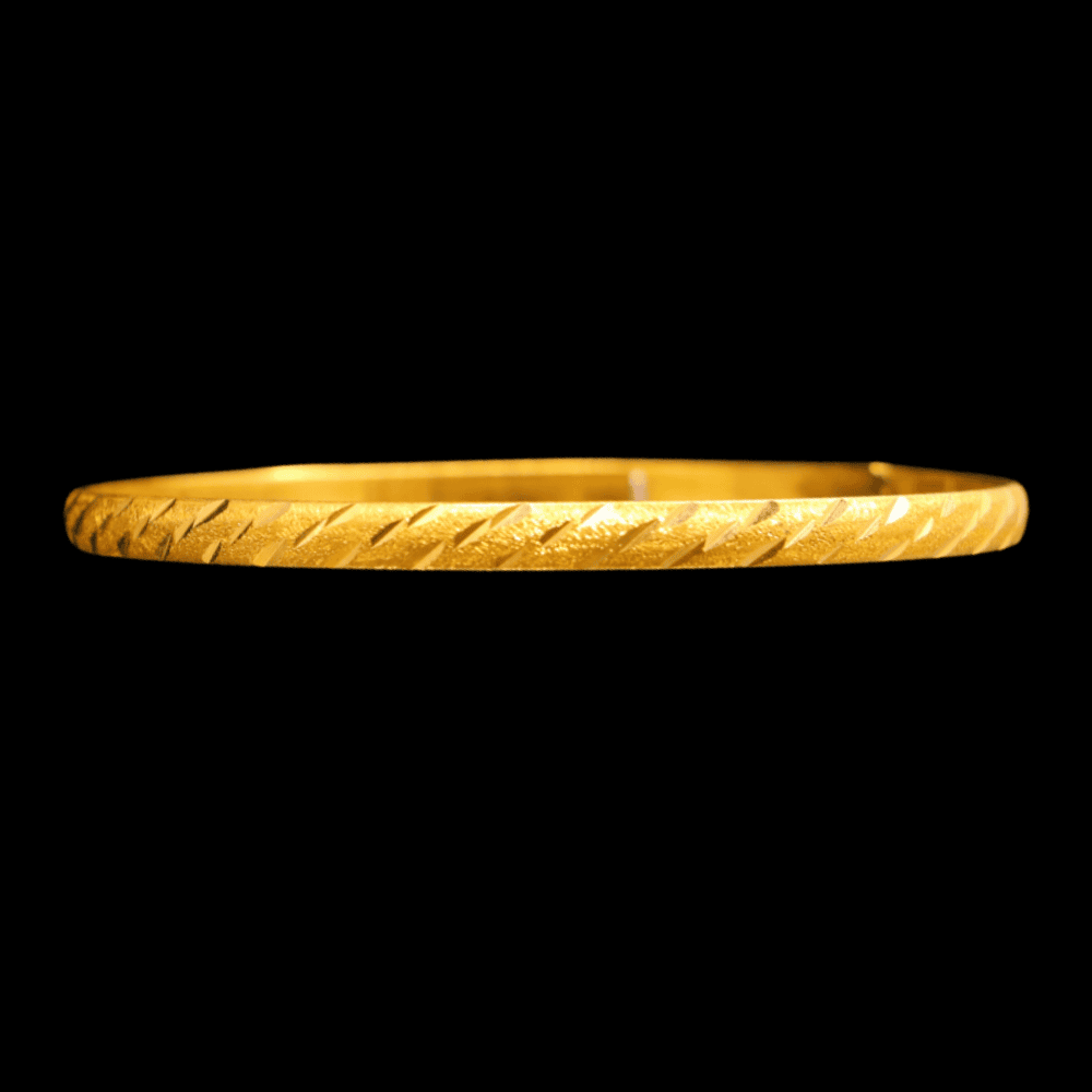 21K Gold Bangle Set OF 1 (L)